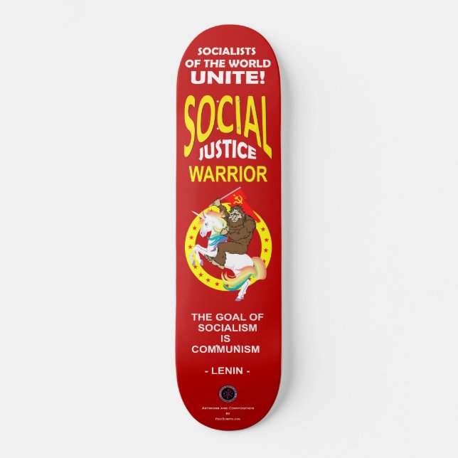 Krieger für soziale Gerechtigkeit Skateboard (Vorderseite)