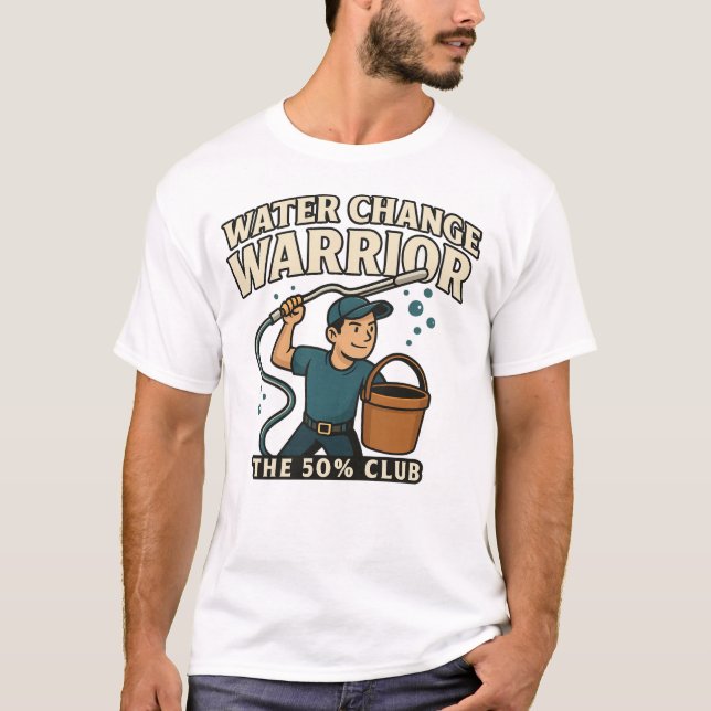 Krieger gegen Wasserwechsel - Der 50% Club | Fisch T-Shirt (Vorderseite)
