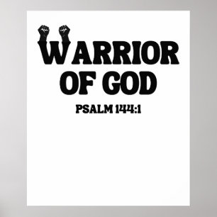 Krieger Gottes – Psalm 144:1 Poster