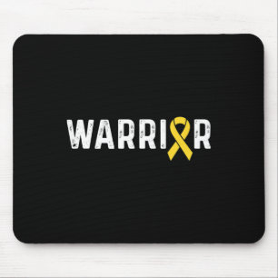 Krieger mit Band für das Bewusstsein für Krebs im Mousepad