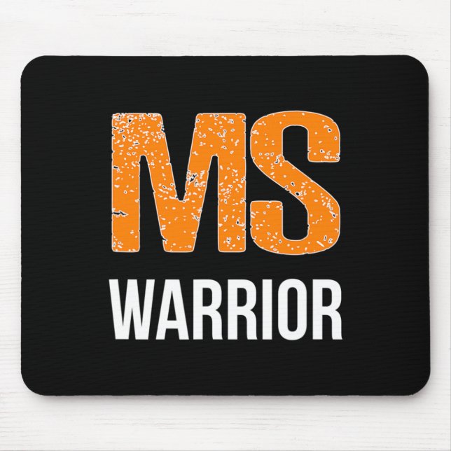Krieger-Multiple-Sklerose-Bewusstsein Mousepad (Vorne)