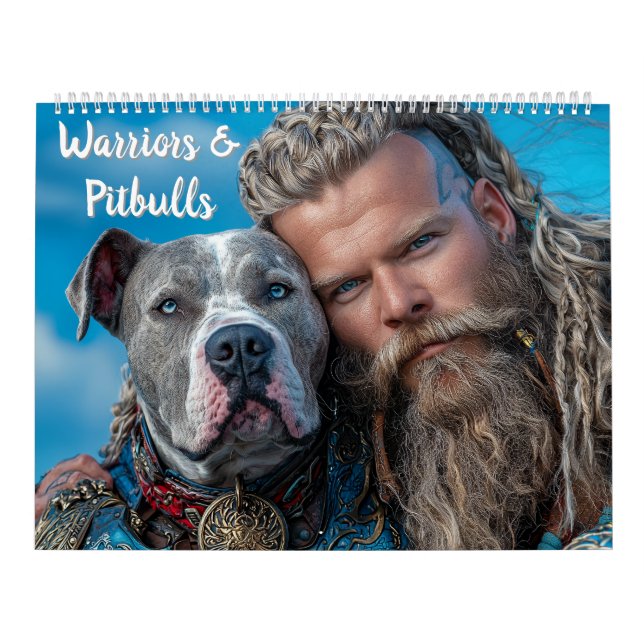 Krieger & Pitbull-Hunde-Helden Kalender (Titelbild)