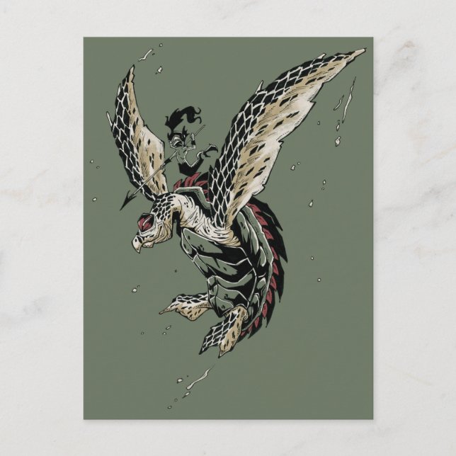 Krieger Postkarte (Vorderseite)