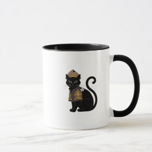 Krieger Schwarze Katze Kaffeetasse