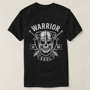 Krieger-Seele-Totenkopf – Wikinger-Helm Streetwear T-Shirt