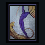 'Krieger & Tiger' Art Deco Print by Major Felten Poster<br><div class="desc">Beliebte Art-Déco-Druckwarrior & Tiger der 1930er Jahre von Major Felten</div>