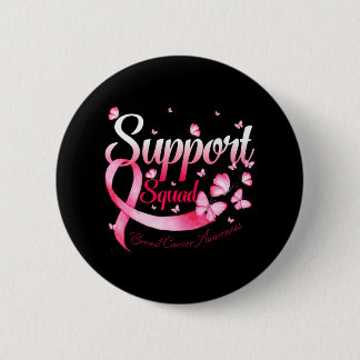 Krieger unterstützen Brustkrebs-Squad-Butterfly Button