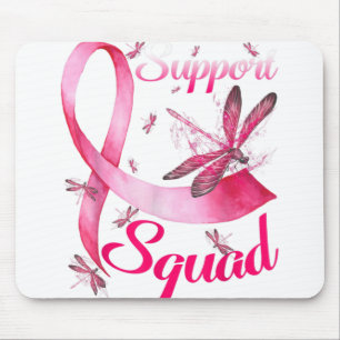 Krieger unterstützen Klatsche-Dragonfly-Brustkrebs Mousepad