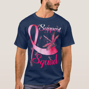 Krieger unterstützen Klatsche-Dragonfly-Brustkrebs T-Shirt