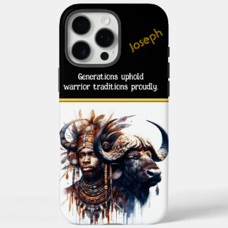 Krieger vereint mit Stierngeist iPhone 16 Pro Max Hülle