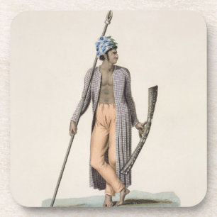 Krieger von der Insel von Guebe, von 'Reise aut Getränkeuntersetzer