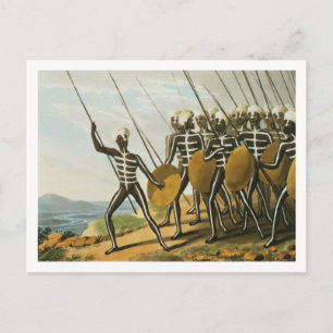 Krieger von New S. Wales, graviert von M. Dubourg Postkarte