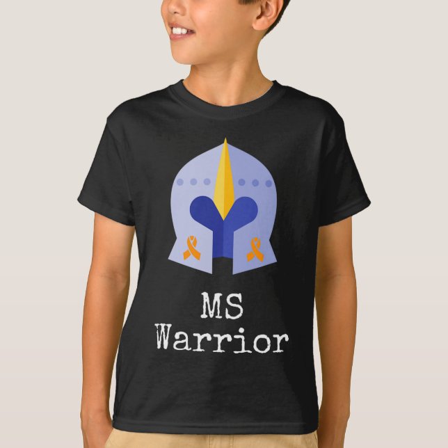 Krieger-W-Ritter und Orange-Ribbons für Frau Aware T-Shirt (Vorderseite)