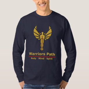 Krieger-Weg - friedlicher Krieger blaues langes T-Shirt