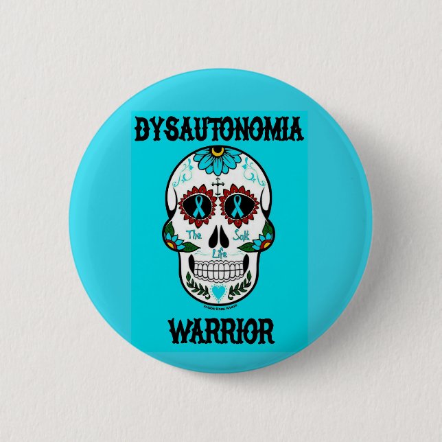 Krieger/Zuckerschädel...Dysautonomie Button (Vorderseite)
