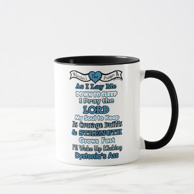 Kriegergebet...Dystonie Tasse (Rechts)