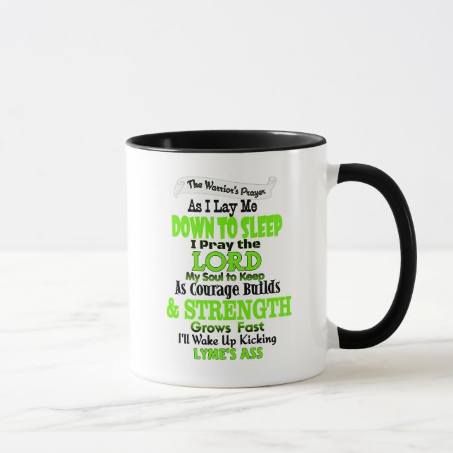 Kriegergebet.. Lyme Tasse (Rechts)