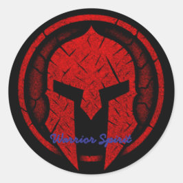 Kriegergeist Runder Aufkleber