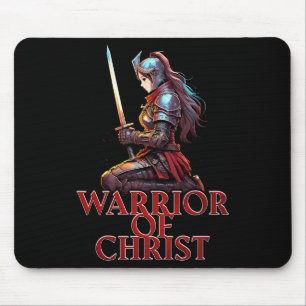 Kriegerin Christi Frau Gebet Christliche Bibel Mousepad