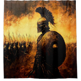 Kriegerin Duschvorhang