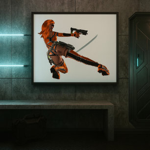 Kriegerin Poster