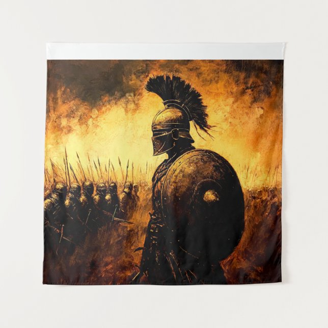 Kriegerin Wandteppich (Vorderseite)