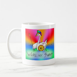 Kriegerische Schwäne; Der epische Becher Kaffeetasse