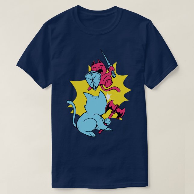 Kriegerkatzen T-Shirt (Design vorne)