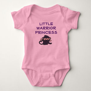 Kriegerprinzessin Funny Niedlicher Cartoon Ninja M Baby Strampler
