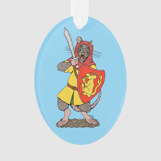 Kriegerratte mit Falchion Ornament (Vorderseite)