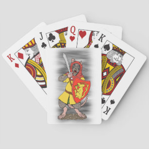 Kriegerratte mit Falchion Spielkarten