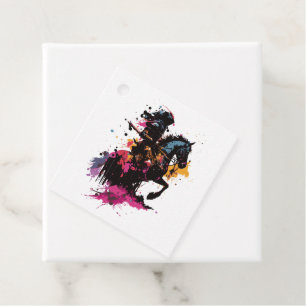 Kriegerreiten in Aquarell Geschenkanhänger