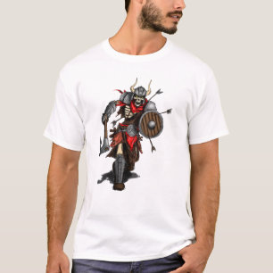 Kriegers-Charakter-Kampf T-Shirt