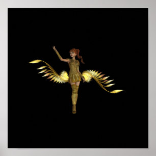 Kriegers-Mädchen-Plakat Poster