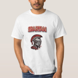 Kriegerstolz - Helm der Spartaner mit rotem Rauch T-Shirt