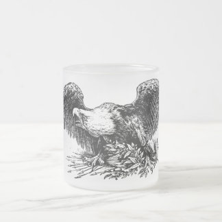 Kriegs-Adler-mattierte GlasTasse Mattglastasse