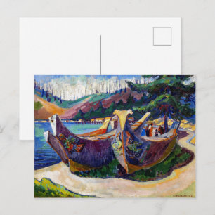 Kriegs-Kanus Emily Carr Postkarte