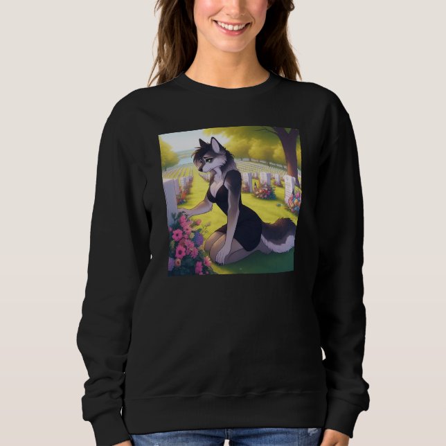 Kriegs-Witwen-Wolf  Sweatshirt (Vorderseite)