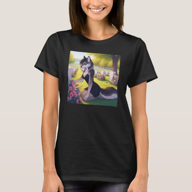 Kriegs-Witwen-Wolf  T-Shirt (Vorderseite)