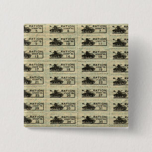 Kriegs-Zuteilungs-Briefmarken-Button Button