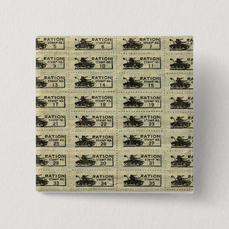 Kriegs-Zuteilungs-Briefmarken-Button Button