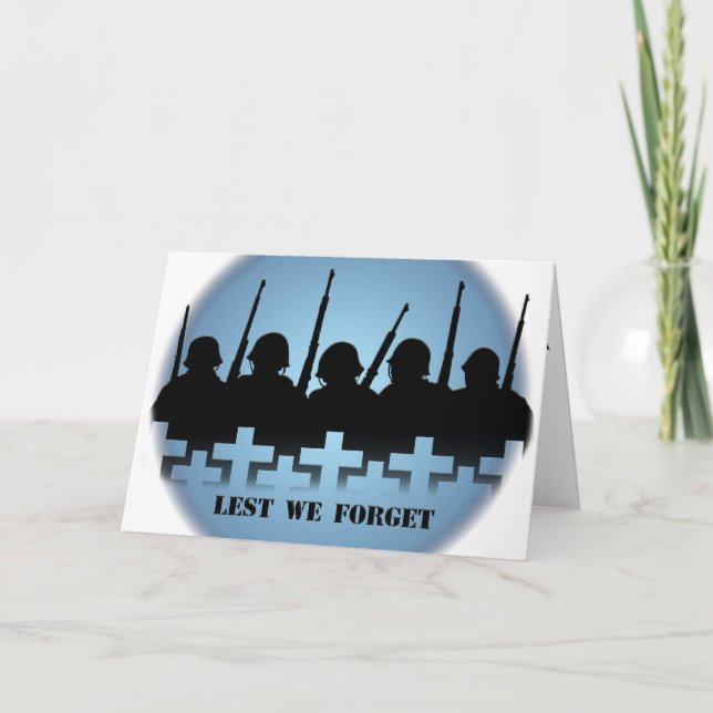 Kriegsdenkmal-Karte personalisiert, damit wir kein Karte (Vorderseite)