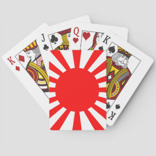 Kriegsflagge der Kaiserlichen Japanischen Armee Spielkarten