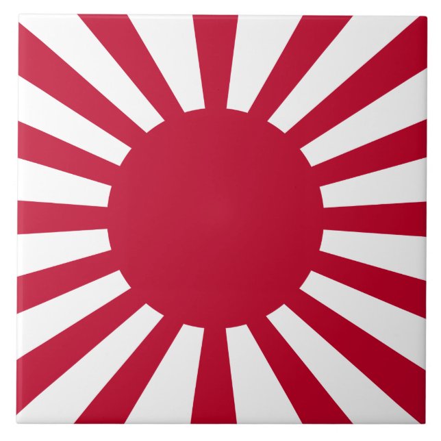 Kriegsflagge Japans Fliese (Vorderseite)