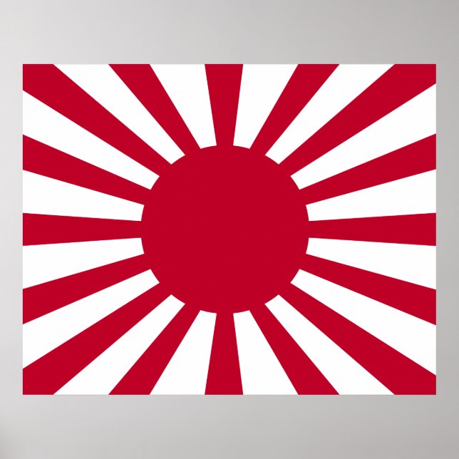 Kriegsflagge Japans Poster (Vorne)