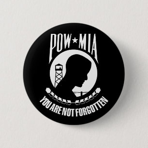 KRIEGSGEFANGEN MIA Knopf Button