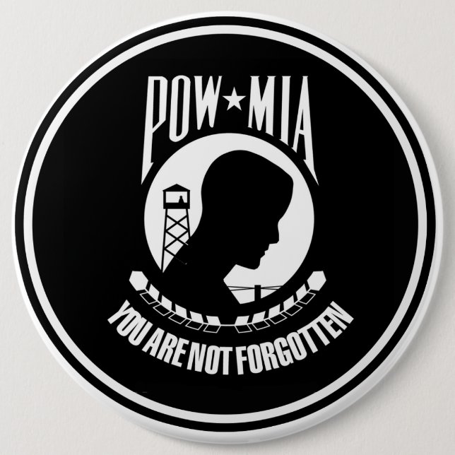 KRIEGSGEFANGEN MIA MILITÄRheld-GANG Button (Vorderseite)