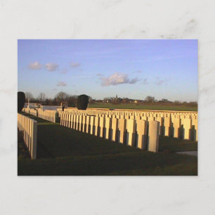 Kriegsgräber in der Somme Postkarte
