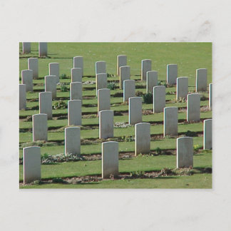 Kriegsgräber in der Somme Postkarte