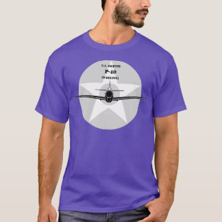 Kriegshawk-Kriegskämpfer der Kurse P40 T-Shirt